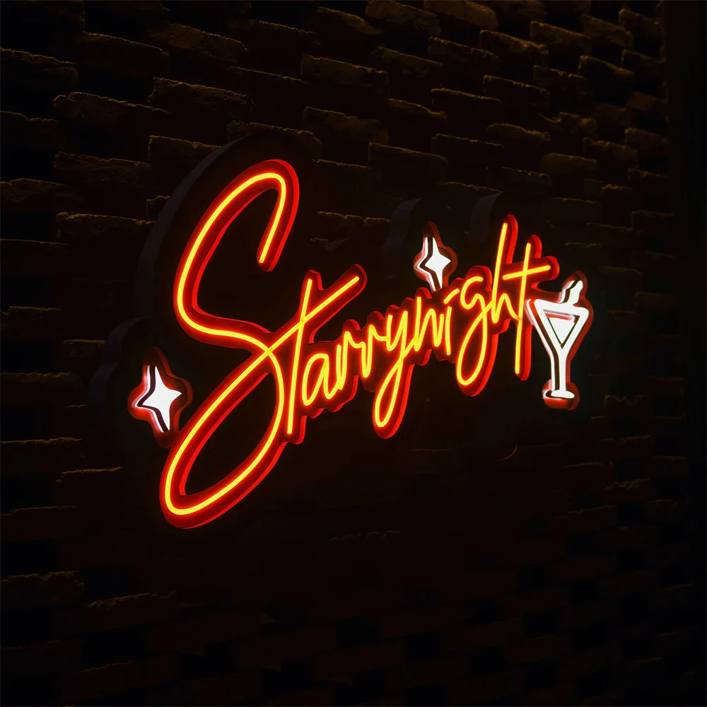 Cool white neon flex sign crisp 6500K glow